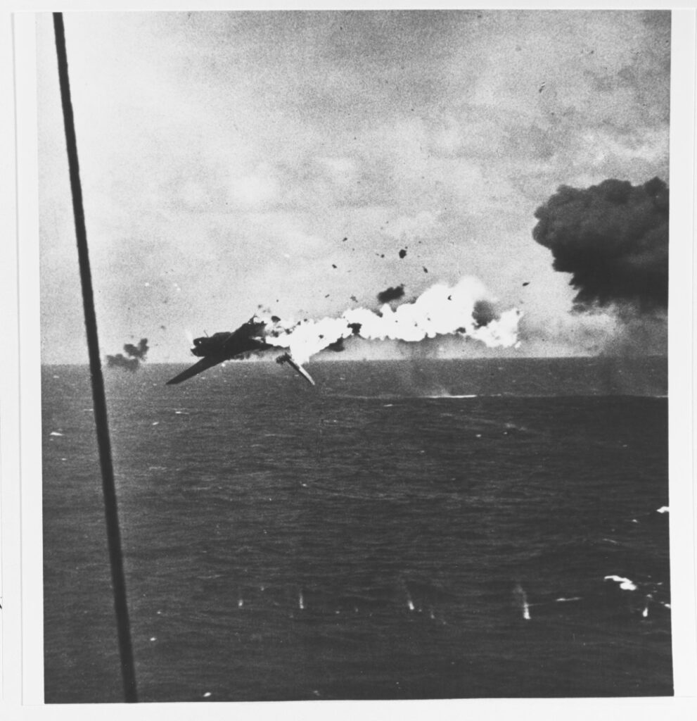 An IJN Torpedo Bomber Crashes